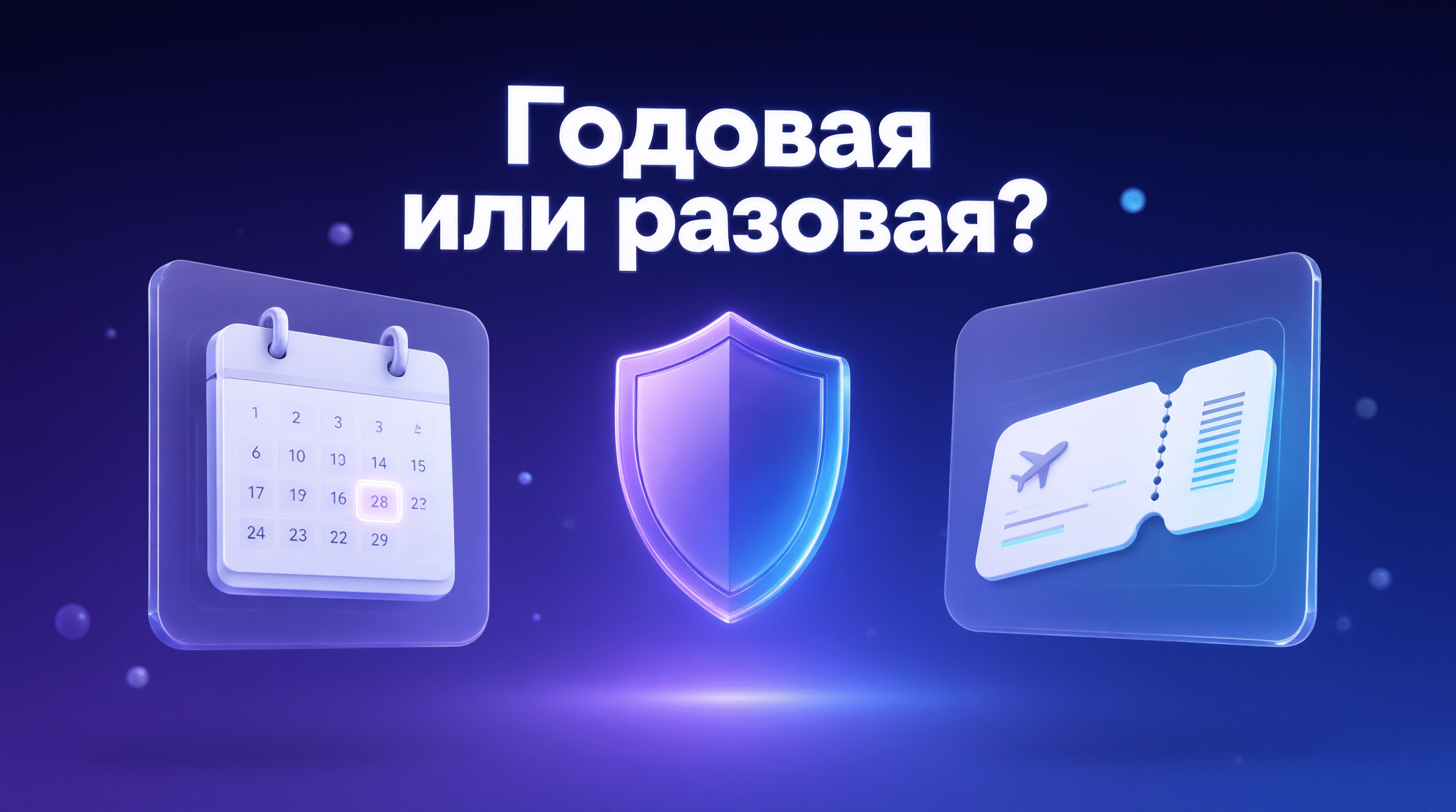 ГОДОВАЯ ИЛИ РАЗОВАЯ СТРАХОВКА